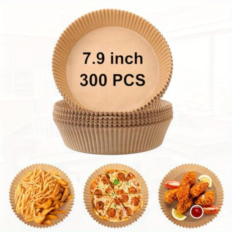 300pcs 7. 9 Inch Round Air Fryer Baking Paper Liners NonStick Parchment Paper Liners for 58QT Airfryer Microwave Oven Frying Pan, Air Fryer Liners, Air Fryer Paper Liners, Air Fryer Liners Disposable, Disposable Air Fryer Liners, Air Fryer Liners Non