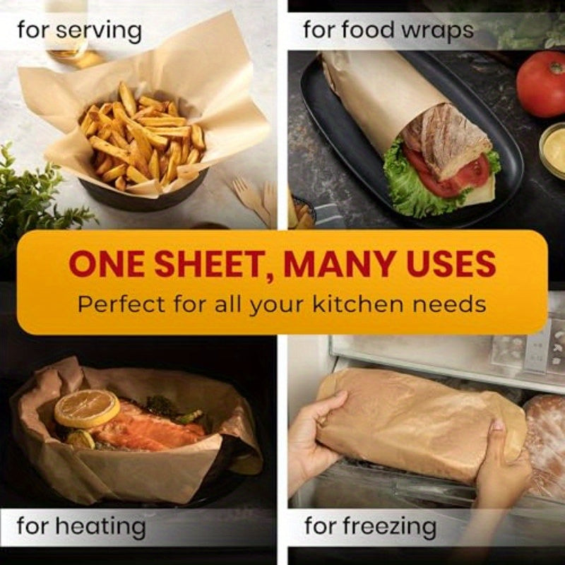 220pcs 12x16 Inch Parchment Paper Baking Sheets - Non-Stick, Unbleached, No Curling or Burning, Non-Toxic, Convenient Packaging for Easy Storage, Perfect for Baking Cookies, Pastries, and More, Baking Essentials | Convenient Packaging | Nonstick Surface,