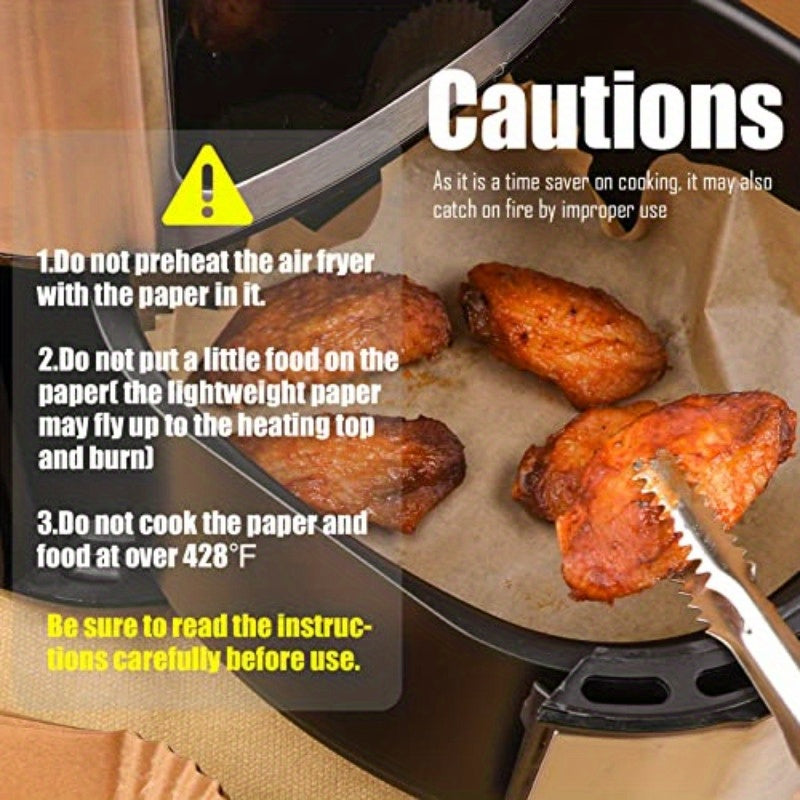 Disposable Paper Liner Square 250pcs for 5 to 8 Qt Air Fryer Baskets Nonstick Oilproof Parchment Liner Cooking Paper, Disposable Air Fryer Paper Liners, Air Fryer Mat, Rectangle Air Fryer Liners, Air Fryer Accessoires, Air Fryer Paper Round, Food Prep