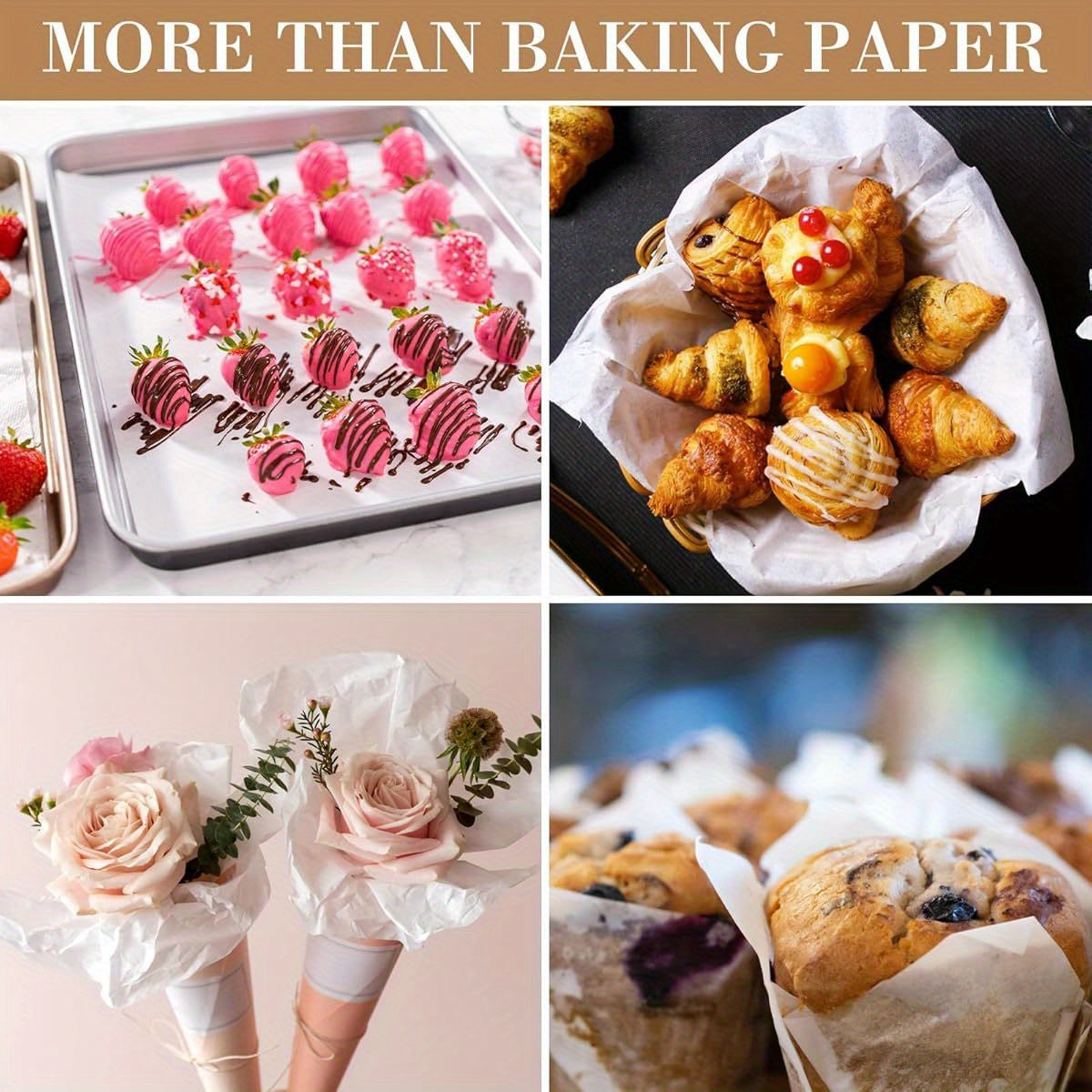 200pcs Heavy Duty Parchment Paper Baking Sheets - Nonstick, Precut, 13x18 Inch, Perfect for Cookies, Steaming, Grilling, and Air Fryer Cooking, White, Baking Sheets for Oven