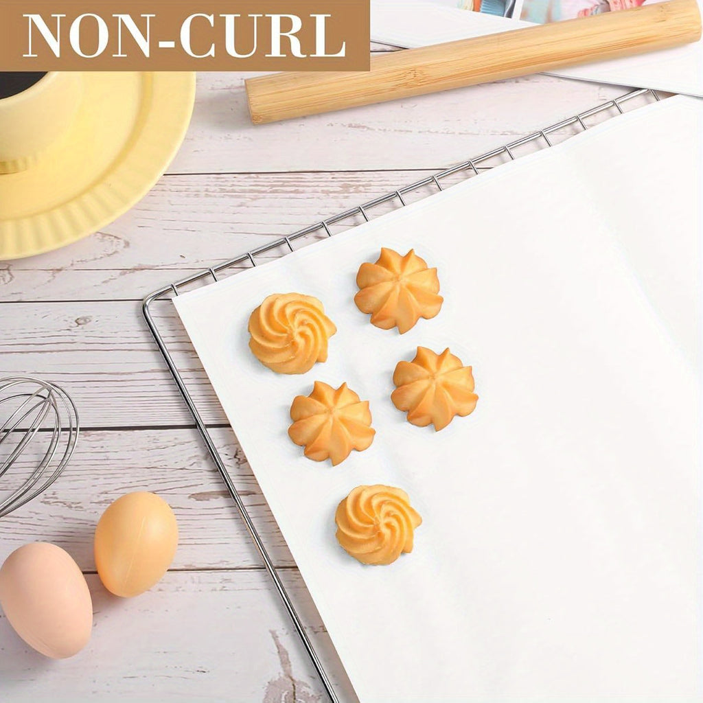 200pcs Heavy Duty Parchment Paper Baking Sheets - Nonstick, Precut, 13x18 Inch, Perfect for Cookies, Steaming, Grilling, and Air Fryer Cooking, White, Baking Sheets for Oven