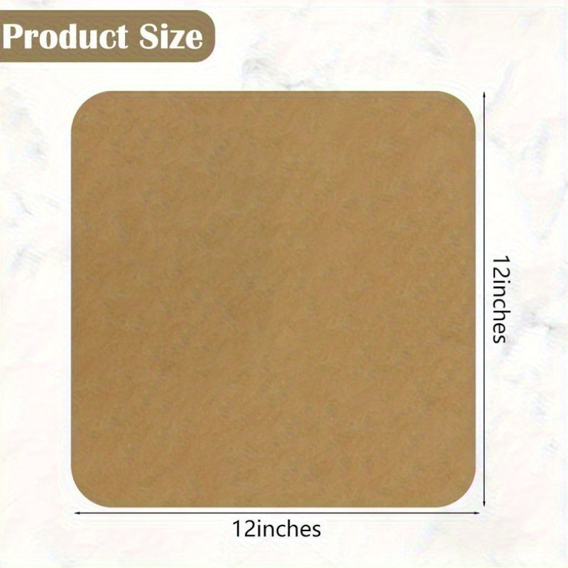 120 Sheets 12 inch Air Fryer Parchment Paper SquaresNon Stick Baking Disposable Paper Liner Compatible with Ninja Foodi SP101 SP201 SP301 SP351 Pre Cut Unbleached Parchment Paper for Toaster Ovens