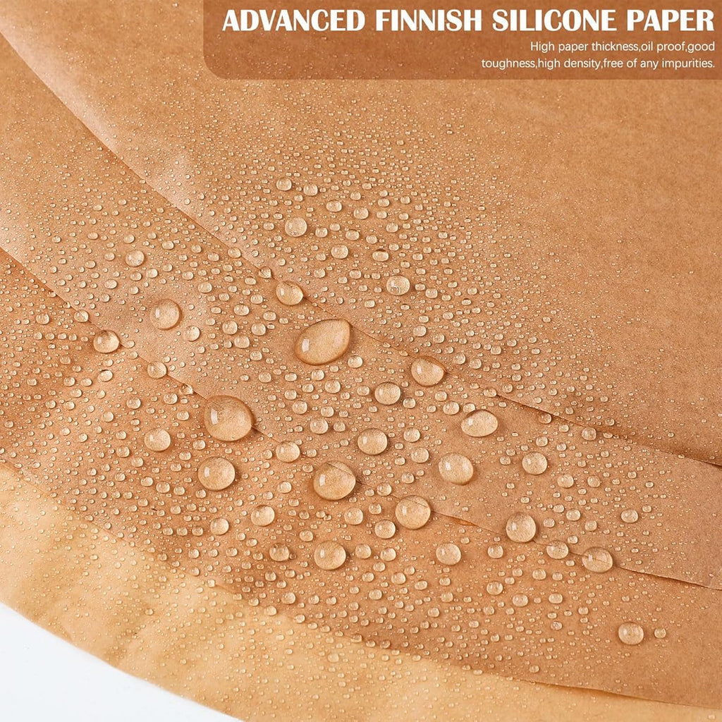 40pcs 20 Inch Round Parchment Paper Liners - Disposable Unbleached Baking Sheets for Cake Pans, Air Fryer, Steamer, BBQ, Pizza, Meats & Vegetables - Non-Stick, Easy Cleanup, Perfect for Parties & Home Baking, Baking Sheets for Oven, Party Essentials,