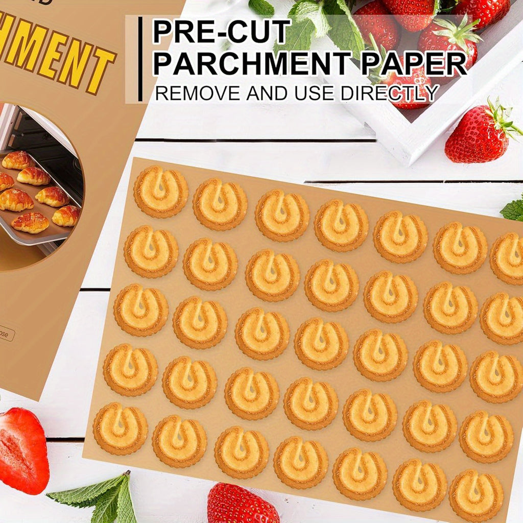 200pcs Parchment Paper Sheets, 12 x 16 Inches Air Fryer Disposable Paper Liners, Non- Stick Precut Parchment Paper for Baking, Unbleached Baking Papers for Cooking, Grilling, Roasting, Steaming, Air Fryer Paper Liners, Parchment Paper for Baking, Baking