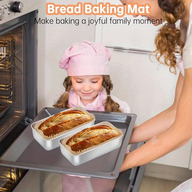 9x5 Inch Non-Stick Pre-Formed Parchment Paper Loaf Pan Liners - Disposable Bread Baking Sheets for Toast, Cakes, Banana Breads - Easy Release, Even Heat Distribution, Perfect for Home & Professional Kitchens, Bread Baking Supplies, Kitchen Essentials,