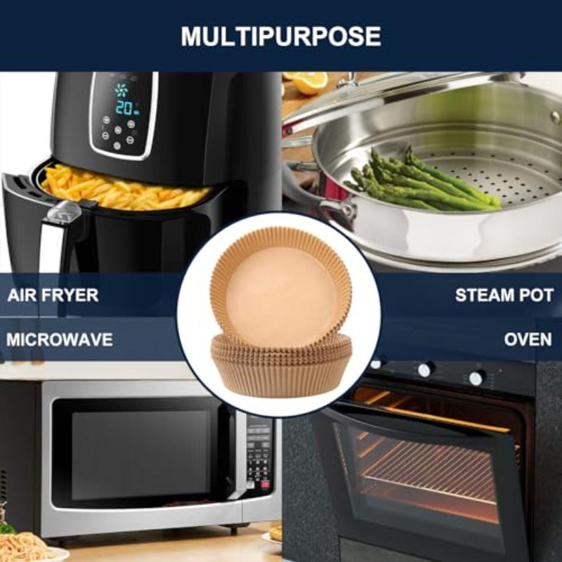 300pcs 7. 9 Inch Round Air Fryer Baking Paper Liners NonStick Parchment Paper Liners for 58QT Airfryer Microwave Oven Frying Pan, Air Fryer Liners, Air Fryer Paper Liners, Air Fryer Liners Disposable, Disposable Air Fryer Liners, Air Fryer Liners Non
