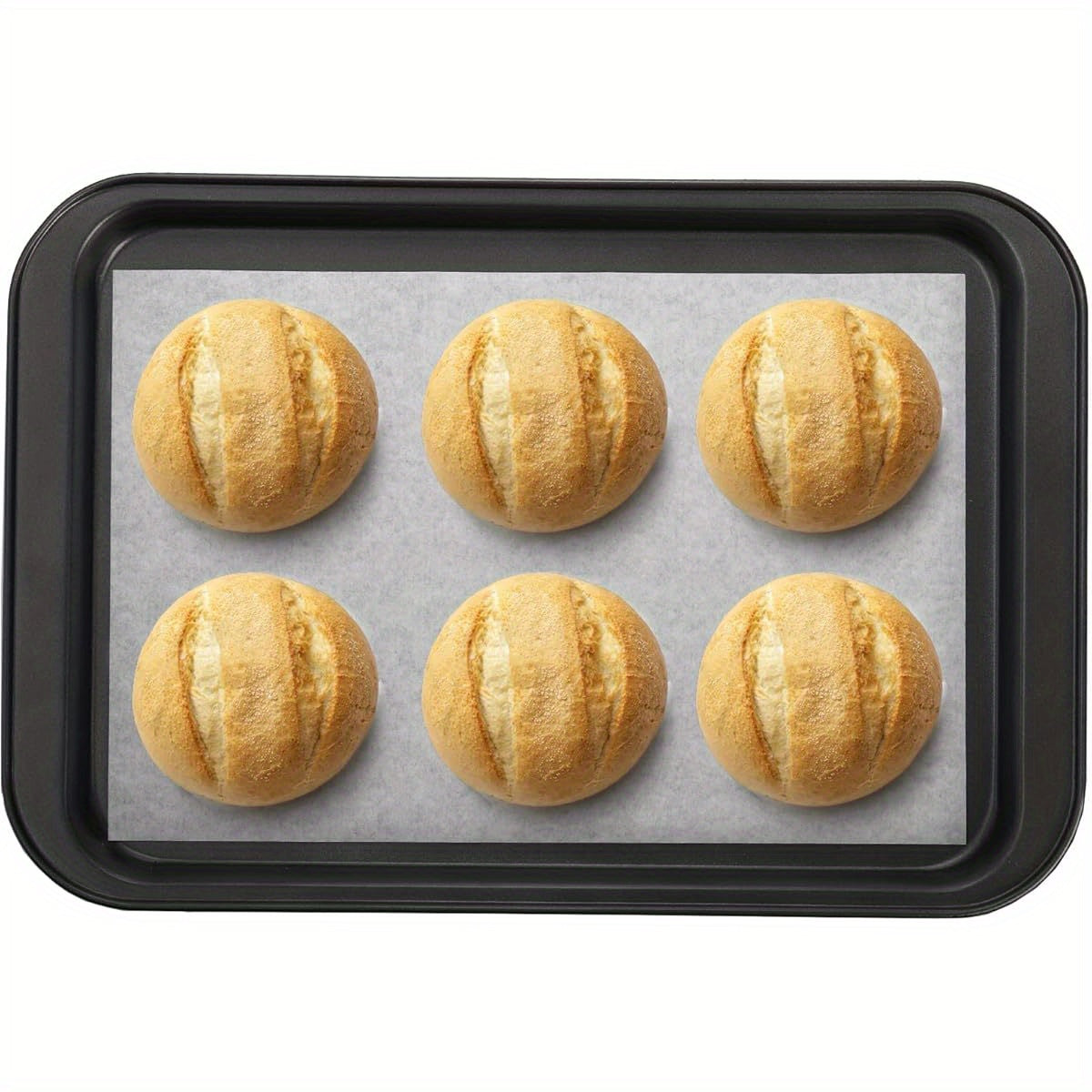 500 Sheets Parchment Paper Baking Liners - Nonstick Pre-Cut 12x8 Inch Heat-Resistant Baking Sheets with Rounded Edges, Even Heat Distribution for, Bread, Pizza, Meat - Oven Safe, Easy Cleanup, Alternative to Grease & Oil (Commercial & Home Kitchen Use)