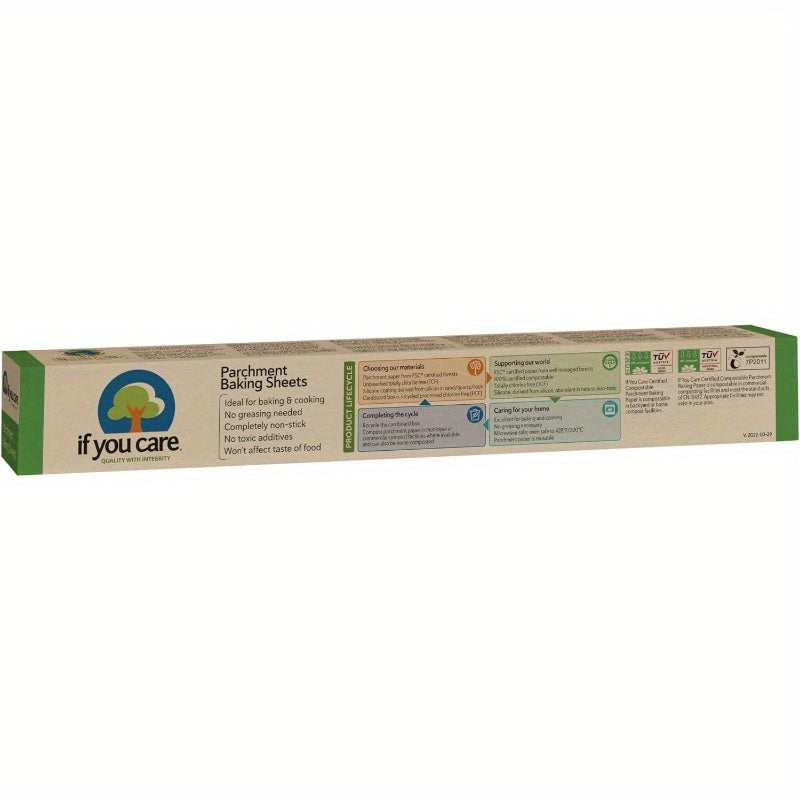 USUP Parchment Paper Baking Sheets 12 Pack of 24Count Precut Liners Unbleached Chlorine Free Greaseproof Silicone Coated Standard Size Fits 12. 5 x 16 Pans, Food Prep Liners, Baking Essentials, Reusable Baking Liner, Nonstick Parchment, Unbleached