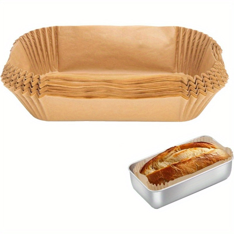 9x5 Inch Non-Stick Pre-Formed Parchment Paper Loaf Pan Liners - Disposable Bread Baking Sheets for Toast, Cakes, Banana Breads - Easy Release, Even Heat Distribution, Perfect for Home & Professional Kitchens, Bread Baking Supplies, Kitchen Essentials,