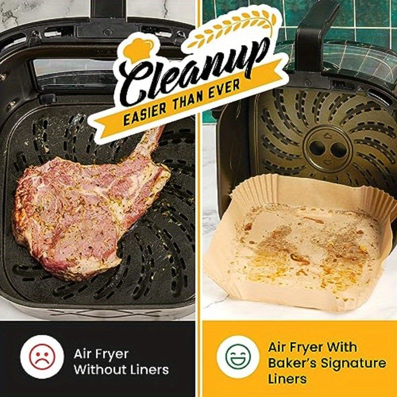 250pcs Air Fryer Liners Disposable Airfryer Paper Liners NonStick and Oil Proof for Easy Cleanup Great for Oven Pans Baking 8 Square for 58 qt Basket by, Air Fryer Liners Non Stick, Disposable Air Fryer Paper, Oven Baking Sheets, Nonstick Liners, Square